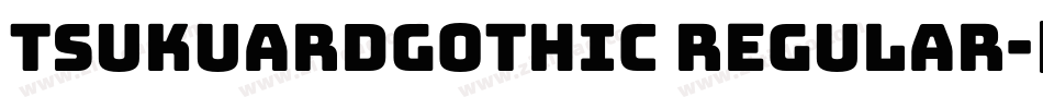 tsukuardgothic regular字体转换